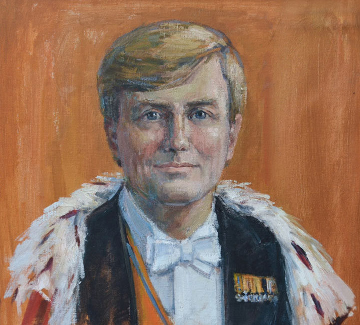 Z.M. Koning Willem Alexander door portretschilder Annelies Hoek