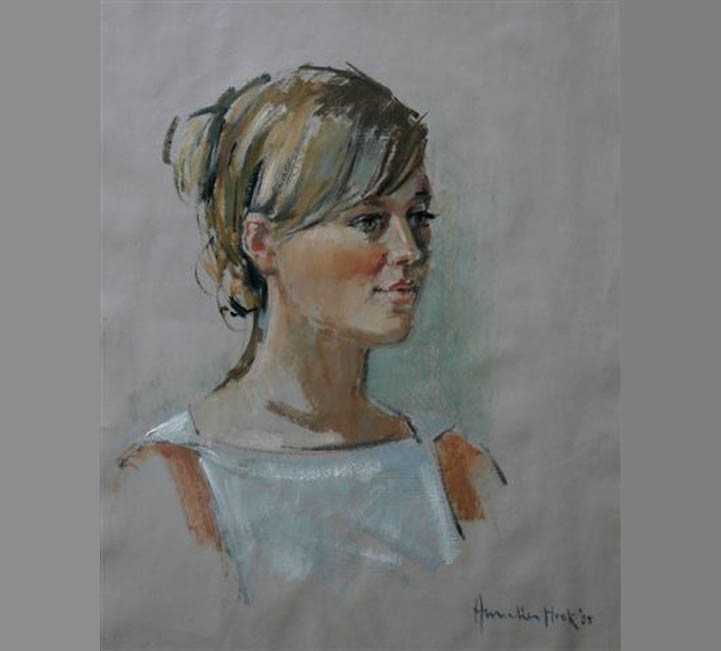 Portrettist portretschilder Annelies Hoek beeldend kunstenaar